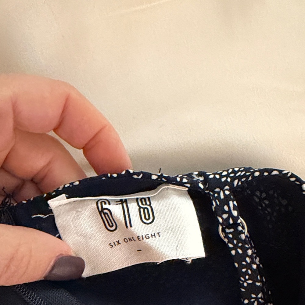 Chic Navy Patterned Jumpsuit - image 2